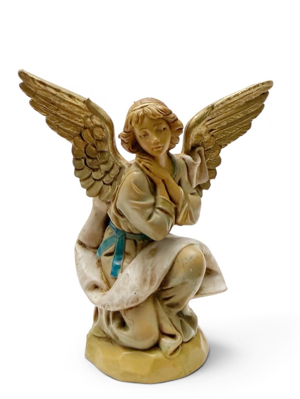 Vintage 1994 Fontanini Kneeling Angel Nativity Figure Italy Simonetti #18